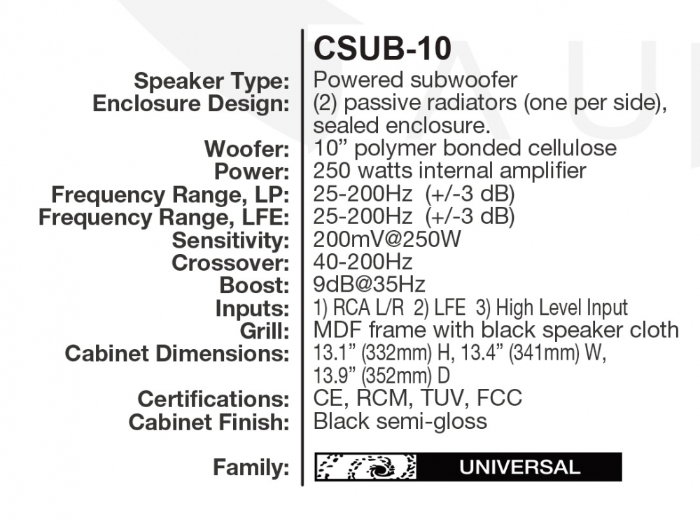 Subwoofer