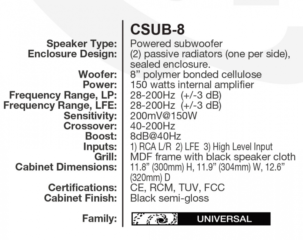 Subwoofer